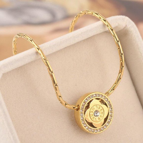 NEW Henri Bendel Gold Pave Snake Chain Necklace - Picture 3 of 10